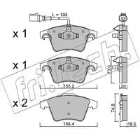 Fri.tech. FVR1642 BREMŽU UZLIKAS FDB1642 568.0