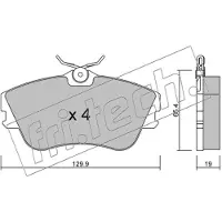 Fri.tech. FVR970 BREMŽU UZLIKAS 167.0 P85029