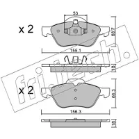 Fri.tech. FSL1440 BREMŽU UZLIKAS FDB1440 DBP351440 344.0