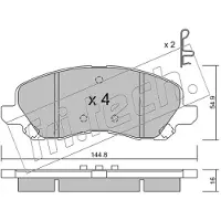 Fri.tech. FDB1621 BREMŽU UZLIKAS 497.0 P54030