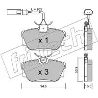 Fri.tech. FDB1132 BREMŽU UZLIKAS FVR1132 355.1