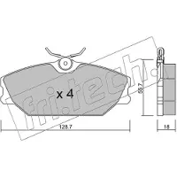Fri.tech. FDB1420 BREMŽU UZLIKAS 144.2 P 68 027