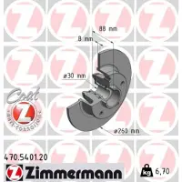 ZIMMERMANN Jarrulevy (1kpl) 470.5401.20