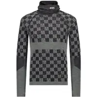 Mons Royale Ascender Merino Hooded Kerrastopaita dried sage / black Koko XXL