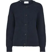Selected Slwlulu Ls Knit Short Cardigan Noos - Navy - M