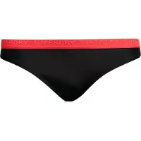 Superdry for woman. W3010386A Bikini bottoms classic elastic black (XL), Beachwear, Recycled Polister, Sustainable