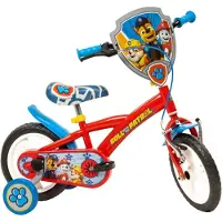 Paw Patrol Unisex Youth Bike - - 12 tuumaa - Valkoinen - Etu- ja takajarrut - Ilmatäytteiset pyörät