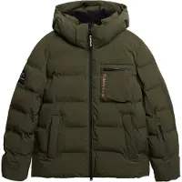 Superdry for man. MS110188A Ski Sports Washed jacket green (XL), Casual, Snow, Sustainable, Recycled nylon