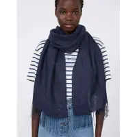 Weekend Max Mara for woman. 2615541105600 Wkasionbio navy linen scarf (OSFA), Casual