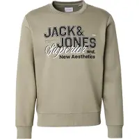 Jack & Jones Jjelogo Sweat Crew Neck 2 Col Ss26 - Khaki green - S