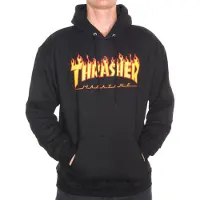 Thrasher Flame Huppari black Koko S
