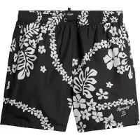 Superdry Hawaiian Print 17 Swim Short - Black - XXL