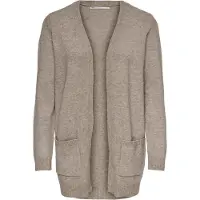 ONLY Onllesly L/S Open Cardigan Knt Noos - Brown - XS