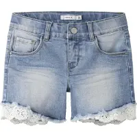 Name it Nkfsalli Dnm Shorts 5372-Ha Noos - Blue - 152
