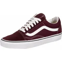 Vans Matalavartiset tennarit 'Old Skool' tummanpunainen / valkoinen
