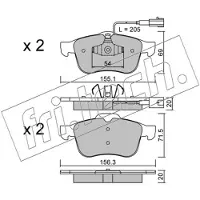 Fri.tech. FDB4338 BREMŽU UZLIKAS 719.1