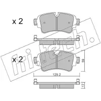 Fri.tech. FDB4617 BREMŽU UZLIKAS 1129.0