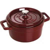 Staub La Cocotte pyöreä pata valurauta 2,6 L Grenadiininpunainen