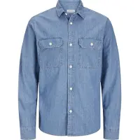 Jack & Jones Jjetravis Shirt Ls Noos - Blue - S
