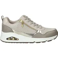 SKECHERS Uno- Metallic Sliders - Beige - 38
