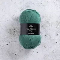 Svarta Fåret Sox Merino 4-ply villasekoite100g Teal Ink (001)