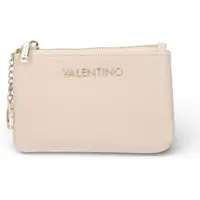 Valentino for woman. VPS9WG101 Beige Logo Wallet (OSFA), Casual, Polyurethane