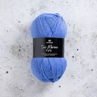 Svarta Fåret Sox Merino 4-ply villasekoite100g Studio Blue (003)