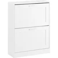 SoBuy FSR137-W 2-ovinen kenkäkaappi