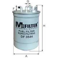 M-Filter Polttoainesuodatin DF 3544