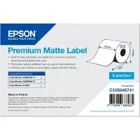 Epson Premium Matte Label - Continuous Roll: 102mm x 60m, Itse kiinnittyvä tulostintarra, Merkintänauha, Mustesuihku, Akryyli, Kiinteä, Matta