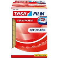 TESA tesafilm, 66 m, Läpinäkyvä, Polypropeeni, 15 mm, 10 kpl, Laatikko (57372-00002-02)