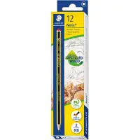 Staedtler Noris, HB, Musta, Keltainen, PEFC, 1 kpl, Saksa (120-2)