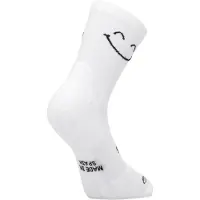 Sporcks Happy Mode White Socks, Size XS.