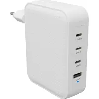 Targus HyperJuice 145W GaN Travel Charger - Virtalähde, valkoinen