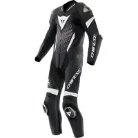 Dainese Laguna Seca 6 miehet 1-osainen nahkakombi Musta/Antrasiitti/Valkoinen Miehet, size 56