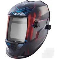Vevor -hitsausmaski, automaattisesti tummuva, True Color, 100 x 80 mm:n hitsausmaski, aurinkokäyttöinen, hitsausmaski neljällä valokaarianturilla, leveä tummuusaste 4/5-9/9-13 TIG MIG -hitsaukseen ja h