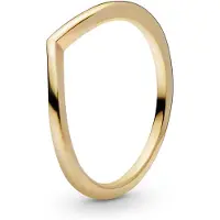 Pandora Polished Wishbone sormus Gold Plated 168742C00-64