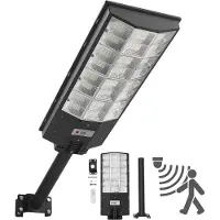 Vevor 8000W aurinkokatuvalo ulkokäyttöön, 450000LM, kaupallinen pysäköintialueen valo hämärästä aamunkoittoon, LED-tulvavalaisin liiketunnistimella, IP65 vedenpitävä ulkovalaistus, ajotielle, 1 pakkau