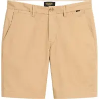Superdry for man. M7110422A Beige stretch chino shorts (34), Casual, Cotton