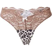 WILD LOVERS Stringit 'ANOUK' kerma / mokka / tummanruskea