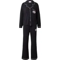 Juicy Couture Juicy Dog Crest Jersey Shirt And Pyjama Pant Set - Black - XS