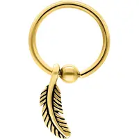 Wildcat Feather Clip in Ring