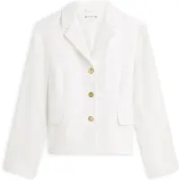 Tommy Hilfiger Linen Blend Slim Blazer - White - 40