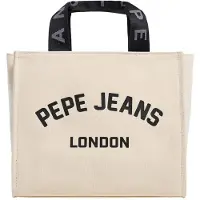 Pepe Jeans for woman. PL0300175 Trisha beige handbag (OSFA), White, Casual, Cotton