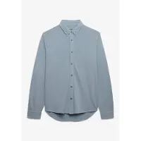Superdry for man. M4011111A Vintage Destroy Pique Shirt blue (XL), Casual, Cotton, Long sleeve