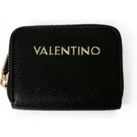 Valentino for woman. VPS9WG139 Logo wallet black (OSFA), Casual, Polyurethane