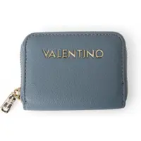 Valentino for woman. VPS9WG139 Blue logo wallet (OSFA), Casual, Polyurethane