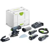 Festool Akkukärkihiomakone DTSC 400 3,0 I-Set; 18 V; 2x3,0 Ah akku