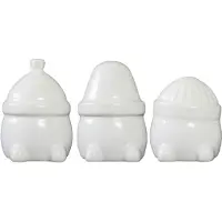 DBKD Hipster Triplets -joulukoriste, 3-pakkaus Shiny white
