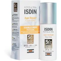 Isdin FotoUltra Age Repair Fusion Water SPF50 vesipohjainen kasvojen aurinkosuoja, vanilja, 50 ml
